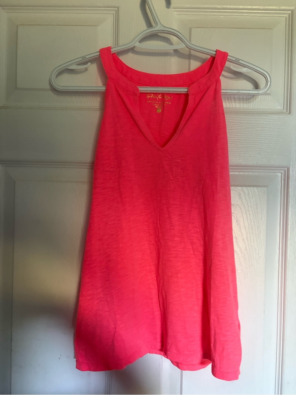 Lilly Pulitzer Coral Pink V-Neck Tank Top